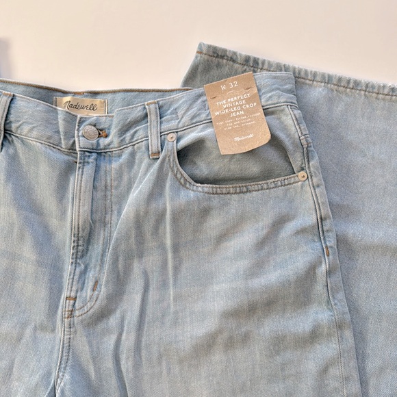 Madewell Perfect Vintage Wide-Leg Crop Jean in Fitzgerald Wash - Picture 8 of 11
